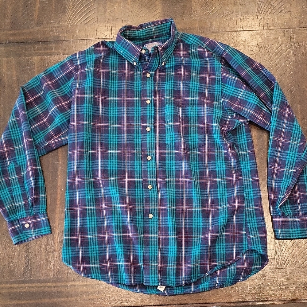 Vintage Pendleton Wool Button Up Shirt Men's Size Large Made In USA